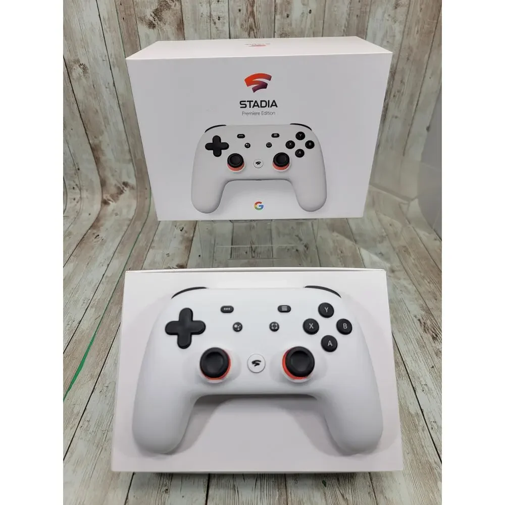 Google Stadia Premiere Edition Controller Chromecast Ultra Bundle White